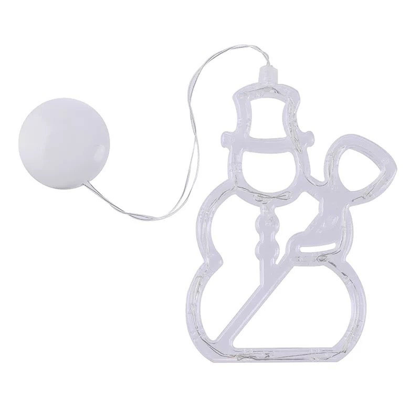 Tsophreniq Christmas Sucker Light Hanging Led Lamp Santa Deer Star Ornament for Christmas Festival Door Window Decoration Fairy Light