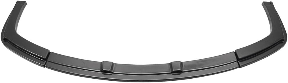 IKON MOTORSPORTS, Front Bumper Lip Compatible with 2006-2011 Honda Civic, Mugen RR Style ABS Front Lip Finisher Under Chin Spoiler Add On Painted #YR577P New Deep Orange Pearl/Redline Orange Pearl