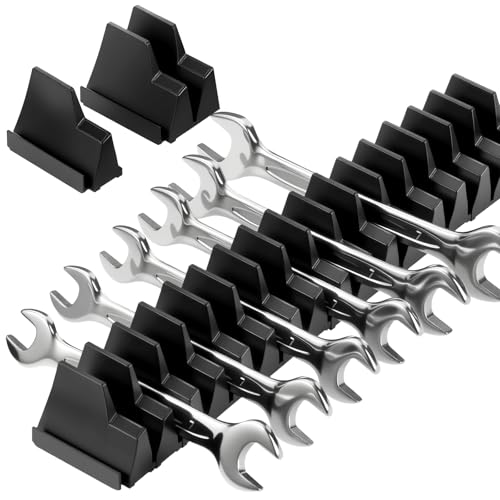 Huiguli Organisateur Magnétique de Clés à Molette 20 pièces – Support mural pour clés, tournevis et pinces – Porte-outils modulaire pour tiroir –...