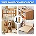 30 Sets 1/4-20 Threaded Inserts for Wood with Screws & Washers - Wood Threaded Insert Kit Includes Furniture Screws, Nuts, 2 Hex Keys for Woodworking & DIY Projects