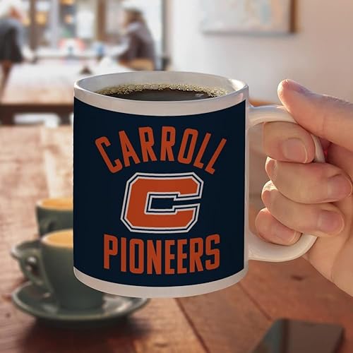 Miniatura 4 de GRAPHICS & MORE Carroll University Pioneers - Taza de café de cerámica con logotipo, tazas de regalo novedosas para café, té y bebidas calientes, 11