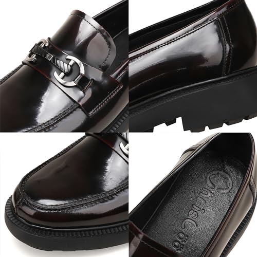 Image of Dress Shoes for Men,Classicial Leather Loafers Slip on Formal Business Shoes Penny