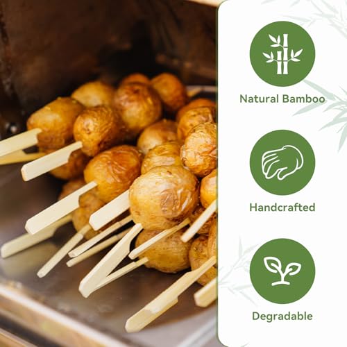 image for HOPELF 100PCS Cocktail Picks, Fancy Toothpicks for Appetizers, Decorat