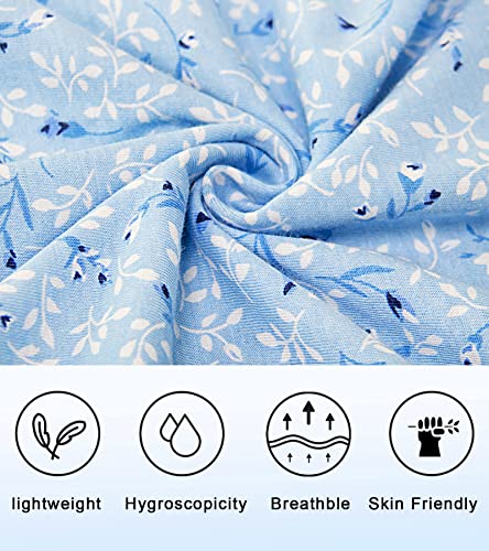Image of 100% Cotton Nightgowns for Women Soft Ladies Gowns Sleepwear Long Sleeveless Nightgown