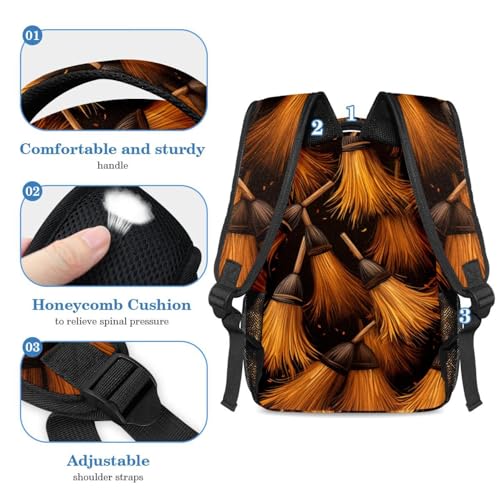 Ensemble sac à dos et trousse Halloween multicolore pour étudiants - 4