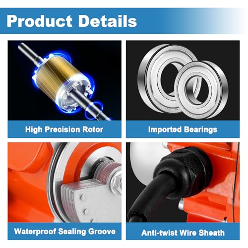 MXBAOHENG 60W Elektrischer Vibrationsmotor Vibrationsmotor mit einstellbarer Geschwindigkeit und Stecker Rüttelmotor aus Aluminiumlegierung für Futterspender/Vibrationssieb/Gebäude/Bergbau/Metallurgie