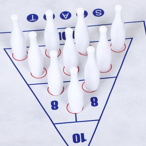 Mini juego de bolos de mesa Abaodam de madera para escritorio 3