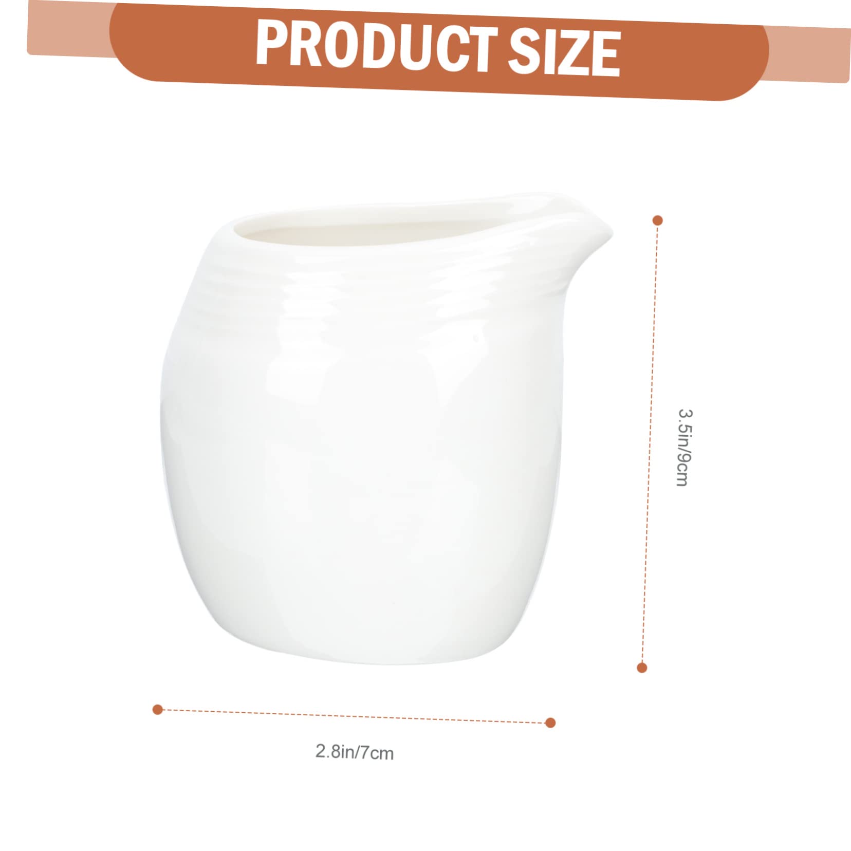VINTORKY Sauce Boat White Milk Jug Sauce Container Coffee Creamer Pot Espresso Cup Creami Small Creamer Pitcher Terrarium Container Bowl Sauce Milk Jug Ceramic Sauce Jug Ceramics