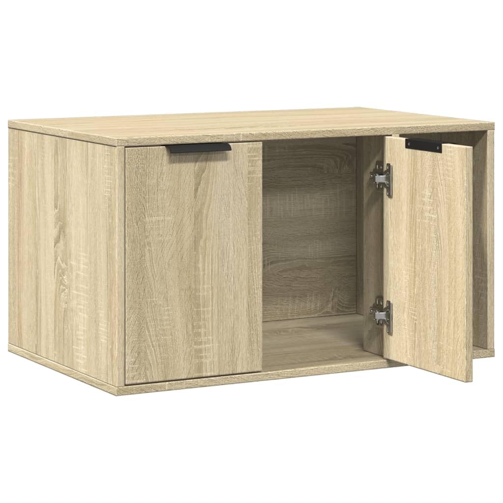 vidaXL Recinto Lettiera Gatti Rovere Sonoma 80x50x45 cm in Truciolato