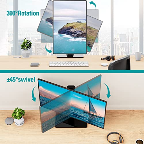 Mount Pro Single Monitor Stand Fits Max 32 Inch/22 Lbs Computer Screen, Free Standing Monitor Desk Stand, Monitor Mount With Height Adjustable, Swivel, Tilt, Rotation, Vesa Monitor Stand 100X100 #TOP5