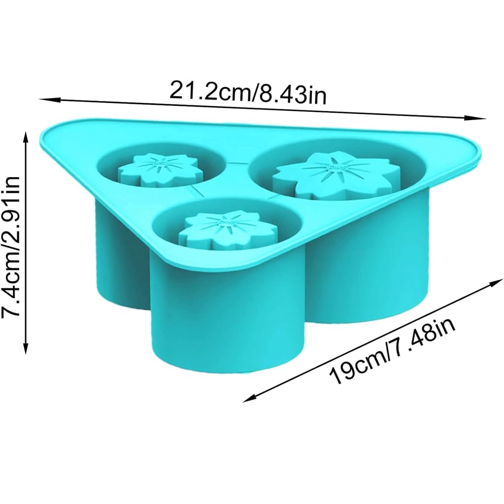 moldes para helados, Bandeja de hielo con tapa, molde silicona fácil desmoldar, herramienta molienda(B)
