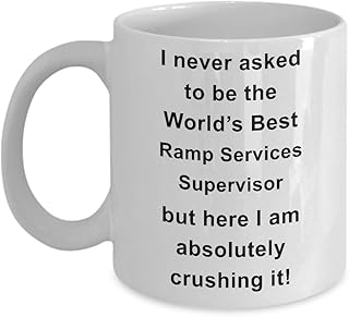 Ramp Services Supervisor Gifts - Ramp Services Supervisor Tea/Coffee Cup, Unique Coffee Mug For Ramp Services Supervisor, Ceramic
