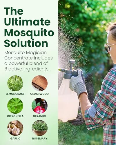 Image of Mosquito Magician Ready-to-Use Mosquito Yard Spray 1 Gal (original scent) - Kills Mosquitoes, Fleas & Fire Ants, Repels & Prevents Ticks - Essential Oil Formula for Sprayers, Foggers & Misting Systems