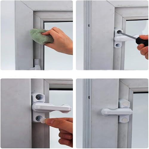 Miniatura 7 de Bloqueador de bloqueo de ventana color negro, bloqueo de ventana para puertas francesas, bloqueo de bloqueo, bloqueo de bloqueo, hebilla de ventana