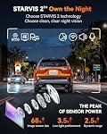 WOLFBOX X5 Duo 4K+2.5K Dash Cam Anti-Shake, 8MP STARVIS 2 IMX678 IMX675, Dual Car Camera Front and Rear, 5.8GHz Wi-Fi GPS, Included 64GB Card, Voice Control, Touch Screen, Parking Mode