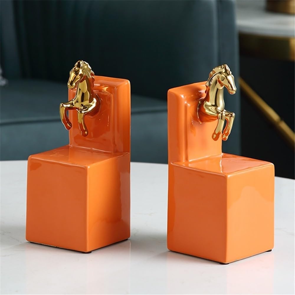 Book Ends Book Ends Decorative - Decorative Bookends for Heavy Books - Book Ends for Shelves Decorative Book Ends for Shelves