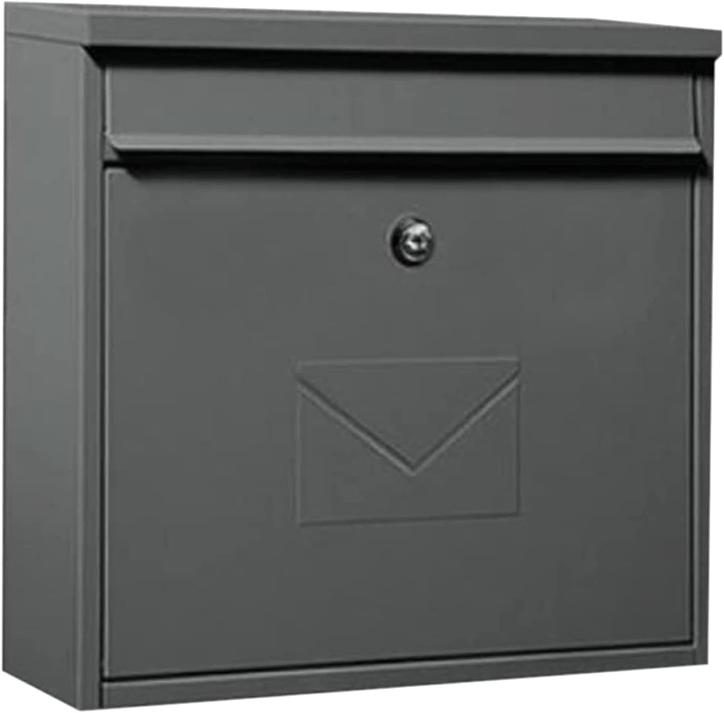 Exquisite Mailbox Large Capacity Mailbox European Style Wall Mount Mailboxes Stainless Steel Post Box Square Drop Box with Lock Safer