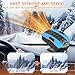 Car Heater,12V Portable Heater for Vehicle,Car Heater That Plugs Into Cigarette Lighter,2 in 1 Heating & Cooling Defroster for Car Windshield,Window Defroster for Car,SUV,RV (Blue)