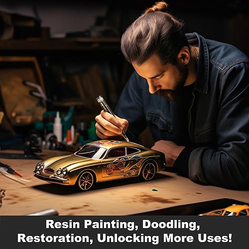 SigWong Pennarelli cromati metallizzati, 4 penne