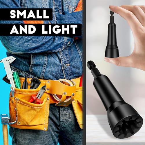 Image of Wire Twister Tool, Twist Wire Connector Socket, Driver with 1 /4 inch Chuck for electricians(3 Pack-black,red,blue)