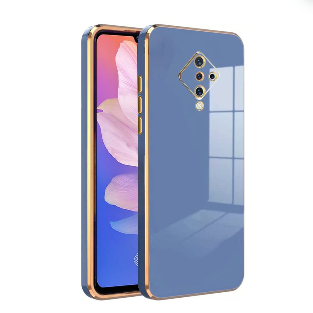 KARWAN®️ Luxury 6D Chrome Back Cover Case Compatible for Vivo S1 Pro |Slim Shockproof Soft TPU | Raised Lips Protection | Camera Protection | Stylish Back Case and Cover | -Blue (B0BSV76VG7) Amazon Price History, Amazon Price Tracker