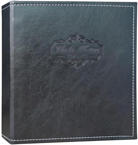 Leather Certificate Award Storage Folder Photo Pocket Album Cards
