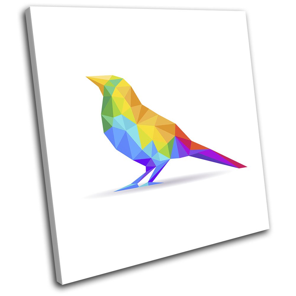 Amazon.co.jp: Bold Bloc Design - 幾何学模様 抽象的な鳥の動物