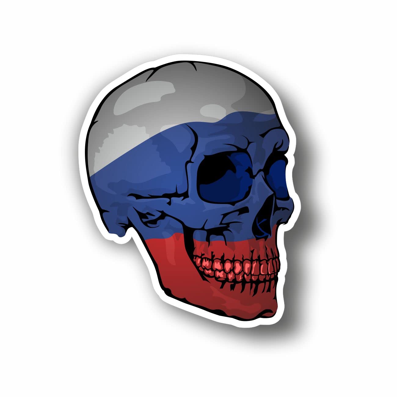 Autocollant Crâne Pirate - PVC Gaufré - AMA SHOP - Décalque Pour Voiture, Moto, Casque