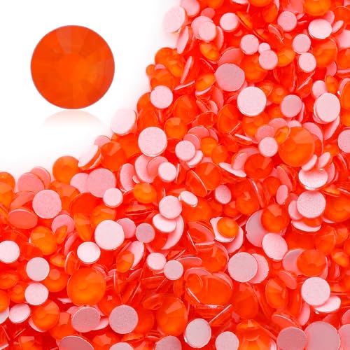 Image of Neon Hyacinth Flatback Rhinestones, Glass Rhinestones for Nail Art and Craft, Glue Fix, Loose Crystal Gemstones(Neon Hyacinth, SS20, 1440pcs, 4.6-4.8mm)