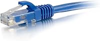 Vista 2 de C2G Cables To Go 15178 Cat5e Cable de conexión de red sin blindaje (UTP), azul (3 pies)