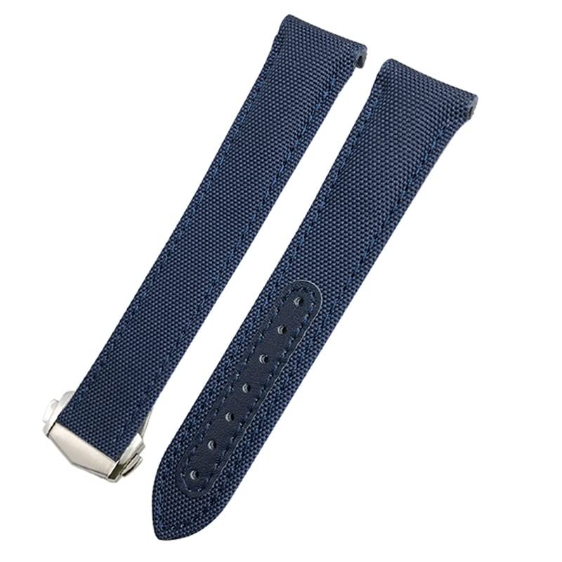 Correa de reloj de nailon de 20mm Agate para Omega Seamaster y Speedmaster