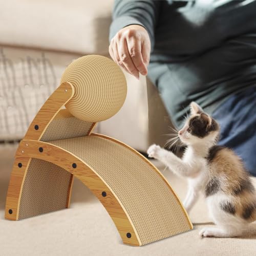 Griffoir pour chat en carton ondulé haute densité avec textures à griffer