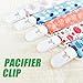 100Pcs Clips Holders Suspender Mitten Binky Clip for DIY Teething Blankets Bib Holder Suit for 20-25 mm Ribbon