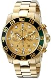 Invicta Men's 21554 Pro Diver Analog Display Swiss Quartz Gold-ToneWatch