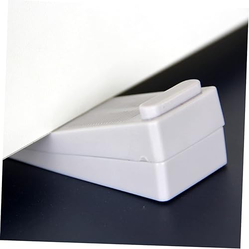 Miniatura 5 de Operitacx 4 piezas de tope de puerta de seguridad para puerta, cuña de puerta, cuña de puerta, paquete de topes de puerta, sin perforación, color