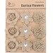 Natural Hessian Flowers Burlap Lotus Jute Dandelion Burlap Rose Vintage for DIY Craft Wedding Favor Decoration Centerpieces-9 Pcs (Mix)