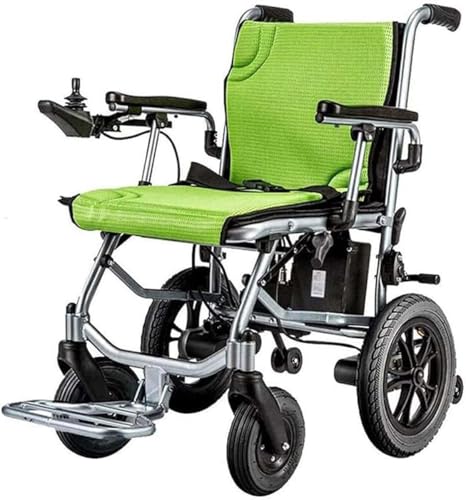 Sillas De Ruedas De Peso Ligero Plegable Silla De Ruedas Eléctrica Silla De Ruedas De Tránsito para Personas Mayores Y Discapacitada Silla De Ruedas Ortopédica con Joystick