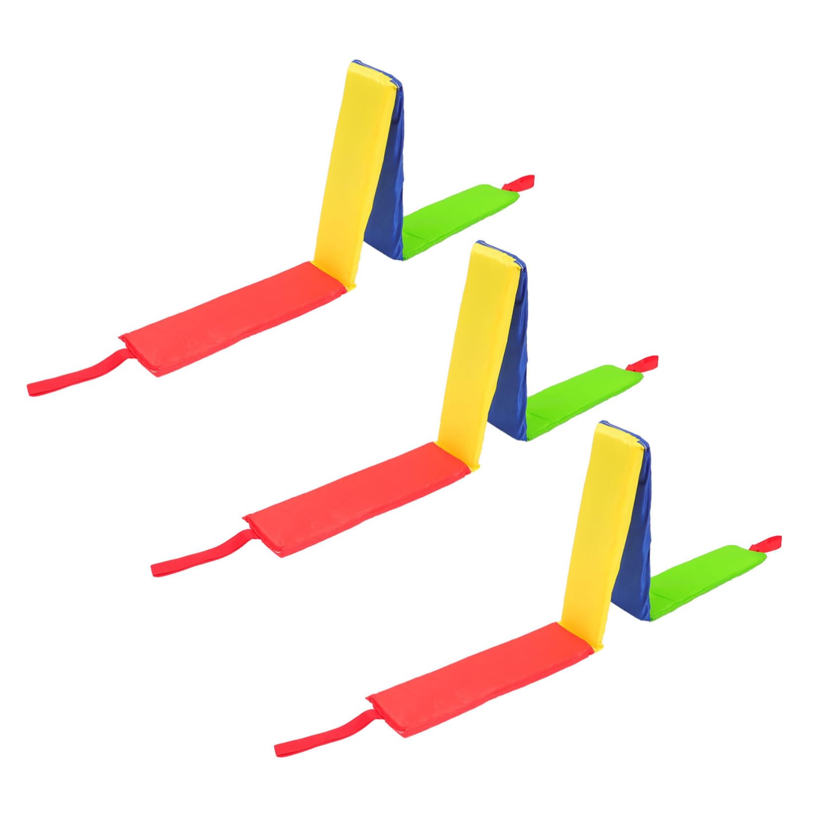 FRCOLOR Accessoire d'Entraînement Extérieur pour Garçon et Filles 3 Pièces en EVA et Tissu, Jeu de Saut de Carrés Éducatif pour Développer la Force des Mains en Plein Air