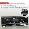 Pyle Home Digital Dual Cassette Deck Media Player Music Recording Device with RCA Cables Switchable Rack Mounting Hardware CrO2 Tape Selector Included 3 Digit Counter - 110V/220V