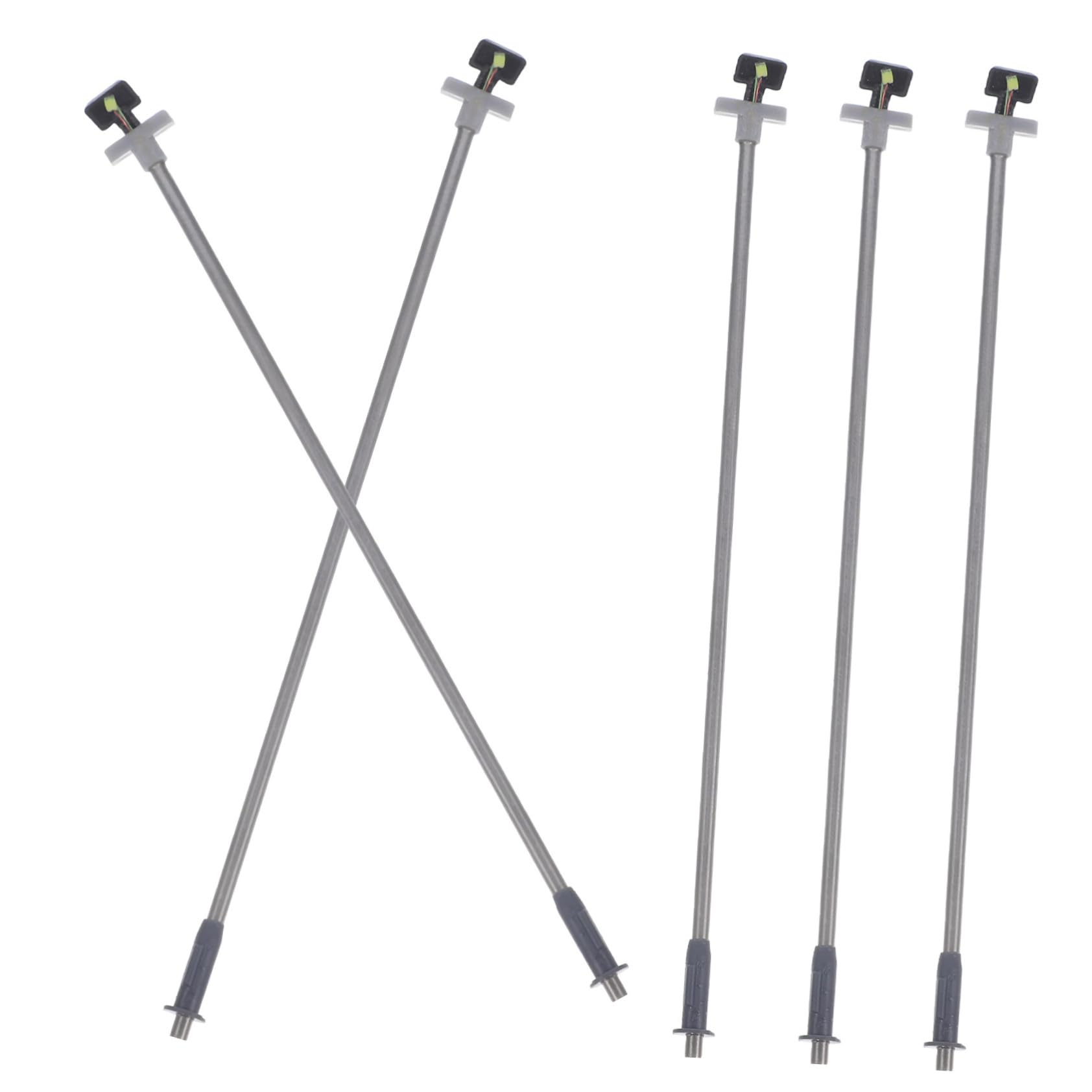 Holibanna Miniature Street Lamps 5pcs Table Ornament Miniature Garden Lamps for DIY Projects