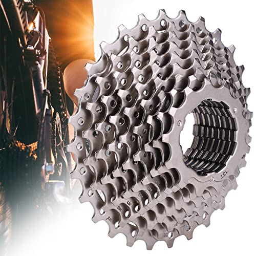 Dilwe Casete de Rueda Libre de Bicicleta de Acero de Alta Presión de 11-28T para el 8/9/10/11 Rotación de Cadena Lisa de Velocidad para los Entusiastas del Ciclismo (11S 11-28T)