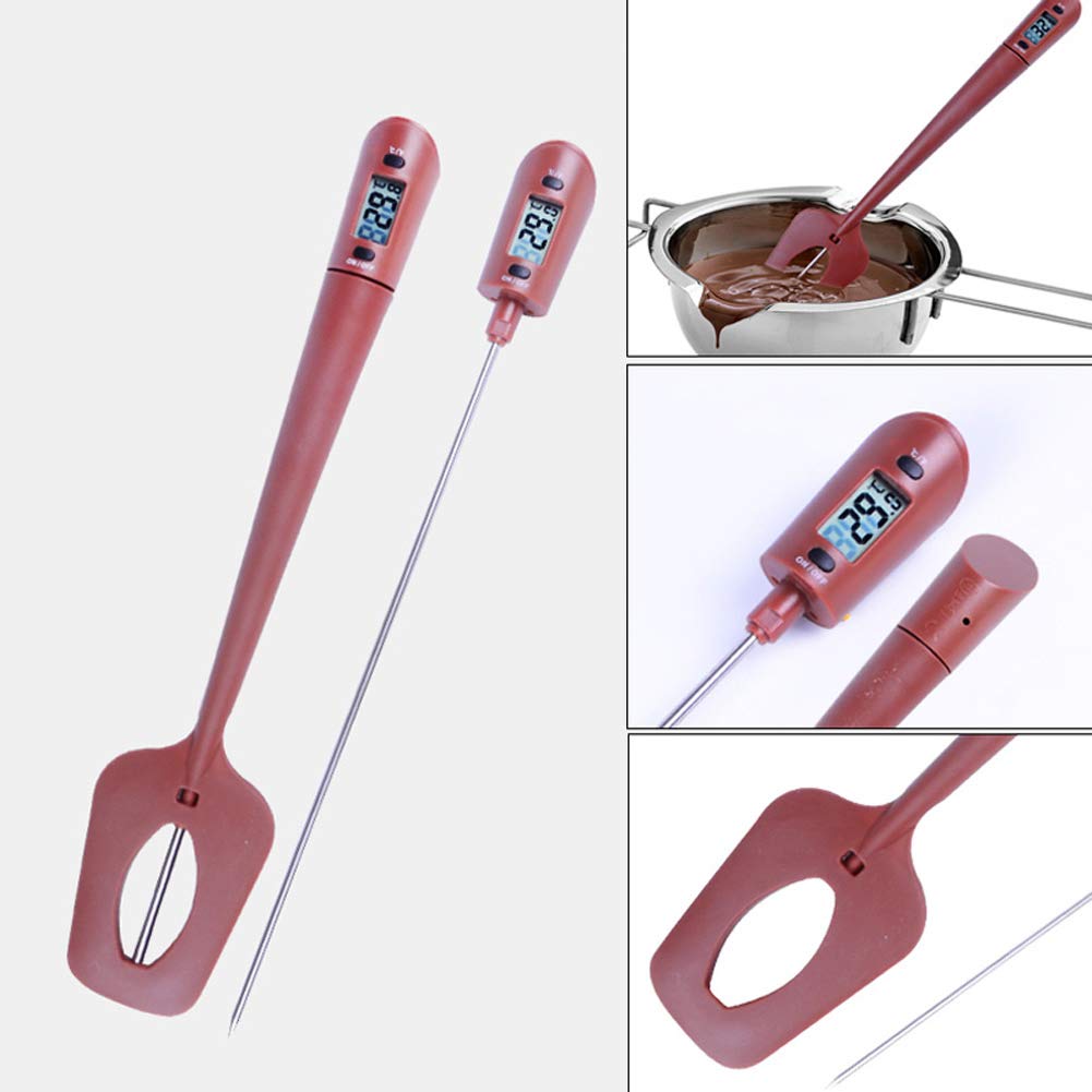 Thermomètre Numérique De Cuisine Avec Spatule - Pour Chocolat, Confiture, Sauce, BBQ, Précision Portable - 11