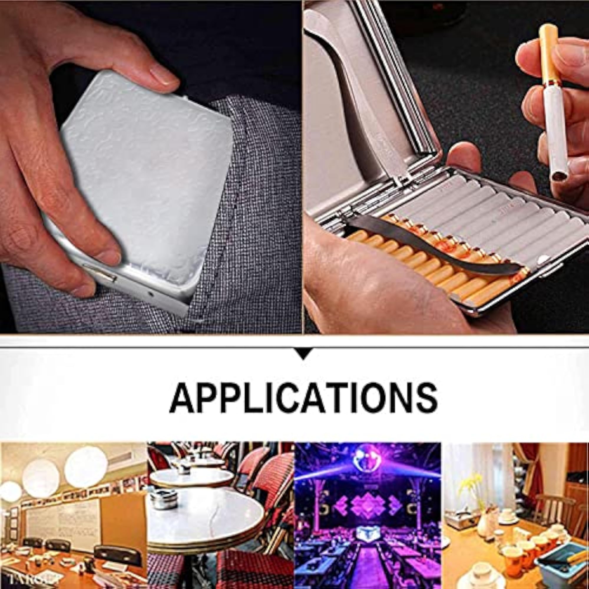 Premium Metal Cigarette Case - Double Sided Organizer Box