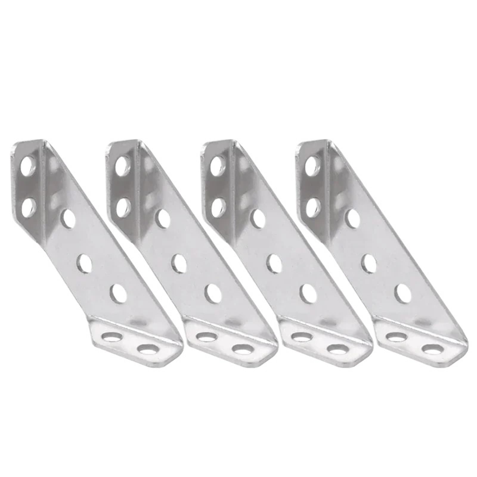 Furniture Corner Connector Corner Brackets Stainless Steel Furniture Angle Shelf Connector Cabinet Support Fixing Frame Corners Brace(4 Sets)