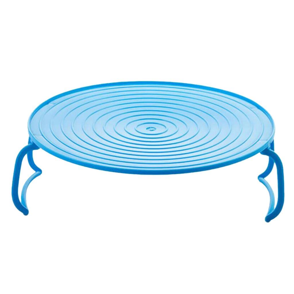 Microwave Oven Heating Shelf Heating Kitchen Tray Oven Cooking Rack Blue-image-0