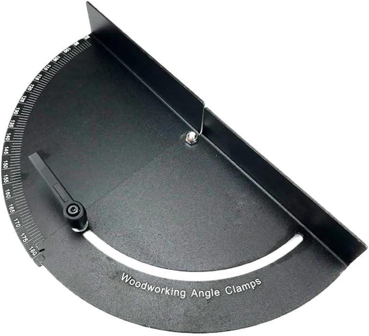 Multifunctional 45/90/180 Degree Variable Angle Fixture Woodworking Protractor Right Angle Frame Clip Woodworking Tool(45)