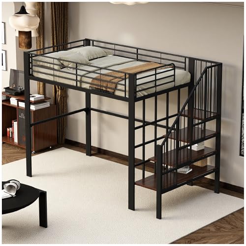 Wyibwy Letto a soppalco 140x200cm, con ampio spazio contenitivo sotto