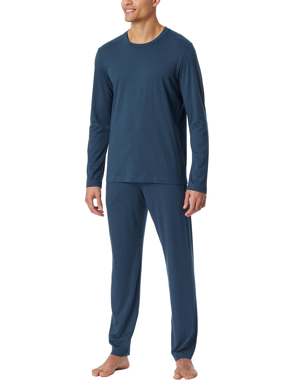 Schiesser Herren Schlafanzug Lang - Weiches Flanell - Modern Nightwear Pyjamaset