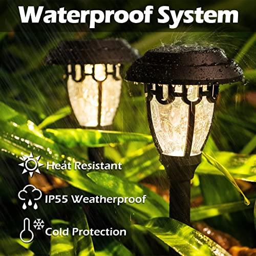 1 Solar Address Sign & 8 Solar Pathway Lights Outdoor Waterproof For Yard, Patio #TOP7