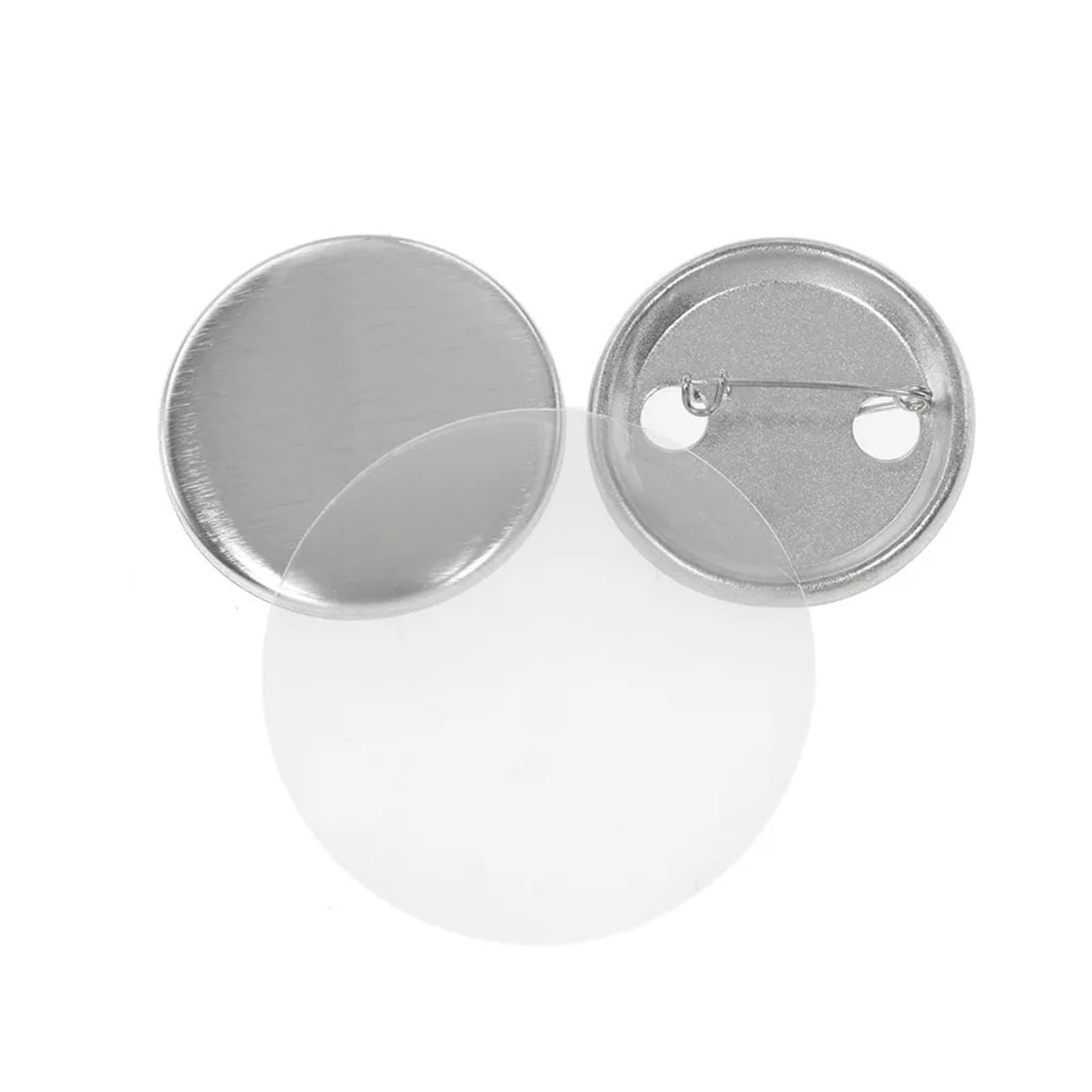 100 zestawów metalowych przypinek do przypinek, części do maszyn do produkcji przypinek, 25/32/37/44/58 mm, do samodzielnego wykonania, materiały do pras Produkcja DIY(25mm,100Sets Metal Bottom)